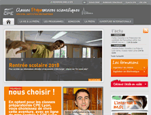 Tablet Screenshot of prepa-cpe.fr